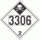 UN 3306 - Inhalation Hazard Class 2.3 Placards