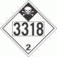 UN 3318 - Inhalation Hazard Class 2.3 Placards