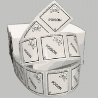 Poison Class 6.2 Mini Flag Marking for Bill of Lading and Shipping Documents