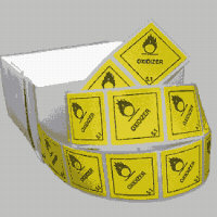 Oxidizer Class 5.1 Mini Flag Marking for Bill of Lading and Shipping Documents