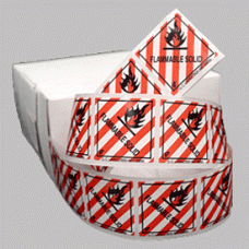 Flammable Solid Class 4.1 Mini Flag Marking for Bill of Lading and Shipping Documents