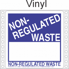 Non Regulated Material Vinyl Labels HWL266V
