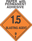 Explosive Class 1.5D Paper Labels