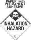 Inhalation Hazard Class 6.1 Paper Labels
