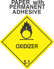 Oxidizer Class 5.1 Paper Labels