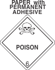 Poison Class 6.2 Paper Labels