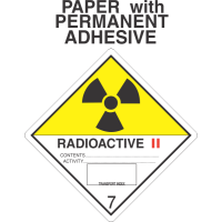 Radioactive II Class 7 Paper Labels