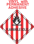Flammable Solid Class 4.1 Vinyl Labels