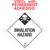 Inhalation Hazard Class 2.3 Vinyl Labels