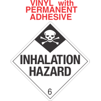 Inhalation Hazard Class 6.1 Vinyl Labels