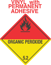 Organic Peroxide Class 5.2 Vinyl Labels