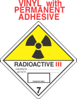 Radioactive III Class 7 Vinyl Labels