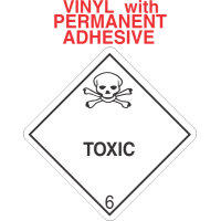 Toxic Class 6.1 Vinyl Labels