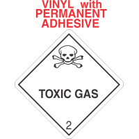 Toxic Gas Class 2.3 Vinyl Labels