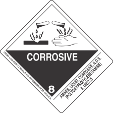 Amines, Liquid, Corrosive, N.O.S. (Polyoxypropylenediamine) UN2735