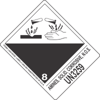 Amines, Solid, Corrosive, N.O.S. UN3259