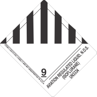 Aviation Regulated Liquid, N.O.S. (Isoflurane) UN3334