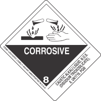 Caustic Alkali Liquid, N.O.S. (Disodium Trioxosilicate), 8, UN1719, PGIII