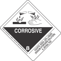 Caustic Soda, (25 Per Cent Liquid) (Sodium Hydroxide Solution) 8, UN1824, PGII