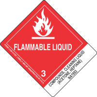 Compounds, Cleaning Liquid (Acetone, Heptane) UN1993