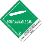 Compressed Gas, N.O.S., 2.2 (Contains Fluorinated Hydrocarbon, Nitrogen) UN1956
