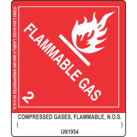 Compressed Gases, Flammable, N.O.S. ( ) UN1953