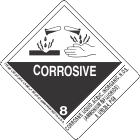 Corrosive Liquid, Acidic, Inorganic, N.O.S. (Ammonium Bifluoride) 8, UN3264, PGII