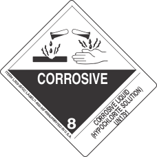 Corrosive Liquid (Hypochlorite Solution) UN1791