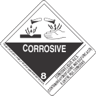 Corrosive Liquid, N.O.S. (Containing Hydrofluoric And Sulfuric Acid) 8, UN1760, PGII, Corrosive