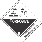 Corrosive Liquid, N.O.S. UN3264, Class 8, PGII