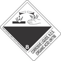 Corrosive Liquids, N.O.S. (Organic Acid) UN1760