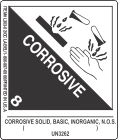 Corrosive Solid, Basic, Inorganic, N.O.S. ( ) UN3262