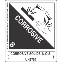 Corrosive Solids, N.O.S. ( ) UN1759