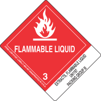 Extracts, Flammable Liquid UN1197 Packing Group III