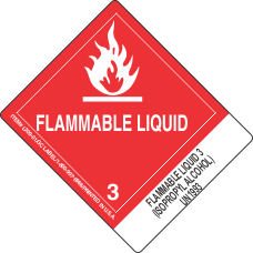 Flammable Liquid 3 (Isopropyl Alcohol) UN1993