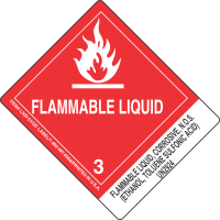 Flammable Liquid, Corrosive, N.O.S. (Ethanol, Toluene Sulfonic Acid) UN2924