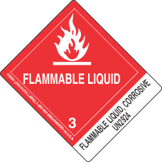 Flammable Liquid, Corrosive UN2924