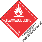 Flammable Liquid, N.O.S. 3, UN1993, PGIII (Contains Petroleum Distillates)