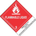 Flammable Liquid, N.O.S. 3, UN1993 PGIII (Methoxyisopropyl Acetate, Petroleum Distillates)