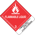 Flammable Liquid, N.O.S. 3 UN1993 PGIII (Xylene, Ethylbenzene)
