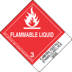 Flammable Liquid N.O.S. (Ethanol) Class 3, PGIII UN1993