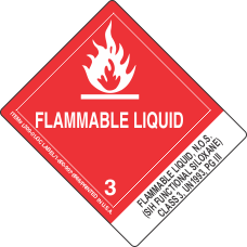 Flammable Liquid, N.O.S. (Sih Functional Siloxane) Class 3, UN1993, PGIII