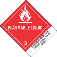 Flammable Liquids, N.O.S. (Contains Ethyl Alcohol) UN1993