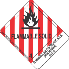 Flammable Solid Inorganic, N.O.S. (Iron Powder) UN3178
