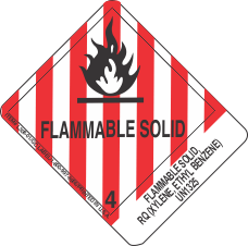 Flammable Solid, Rq (Xylene, Ethyl Benzene) UN1325
