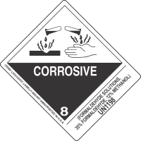 (Formaldehyde Solutions, 35 Per Cent Formaldehyde, 12 Per Cent Methanol) UN1198