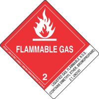 Liquefied Gas, Flammable, N.O.S.(Contains Dimethyl Ether, Bromopropane) 2.1, UN3161