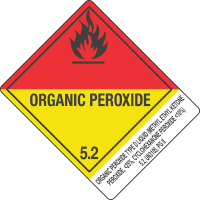 Organic Peroxide Type D Liquid (Methyl Ethyl Ketone Peroxide, <25%, Cyclohexanone Peroxide <10%) 5.2, UN3105, PGII