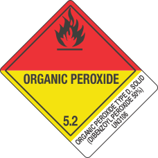 Organic Peroxide Type D, Solid (Dibenzoyl Peroxide 50%) UN3106