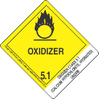 Oxidizer Class 5.1 (Calcium Hypochlorite, Hydrated) UN2880